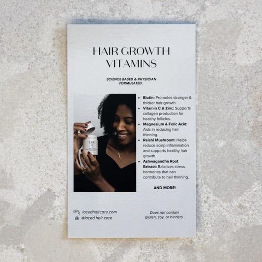 Hair Growth Vitamin How-To Cards